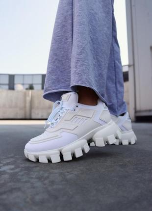 Кросівки жіночі prada cloudbust white