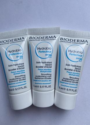 Розкішний, зволожуючий засіб bioderma hydrabio smoothig moisturising care spf30