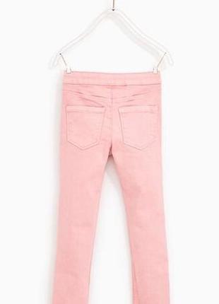 Розовые джинсы зара для девочки 4-5 лет zara испания размер 110 оригинал2 фото