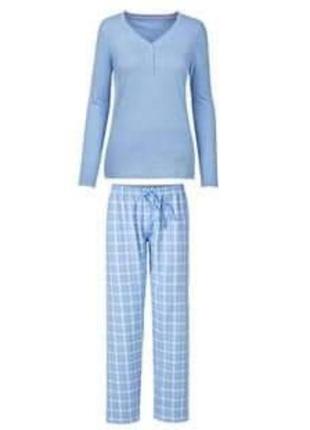 Фланелевая пижама blue motion l удобный домашний костюм2 фото