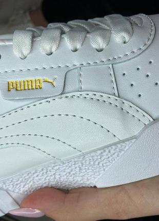 Puma cali white black кроссовки пума женские белые кали кеды6 фото