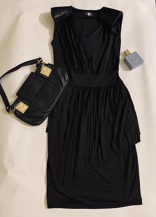 Чёрное платье миди, bonita