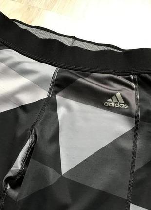 Женские компрессионные беговые бриджи adidas techfit3 фото