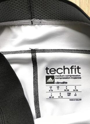 Женские компрессионные беговые бриджи adidas techfit4 фото