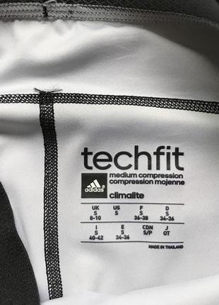 Женские компрессионные беговые бриджи adidas techfit5 фото