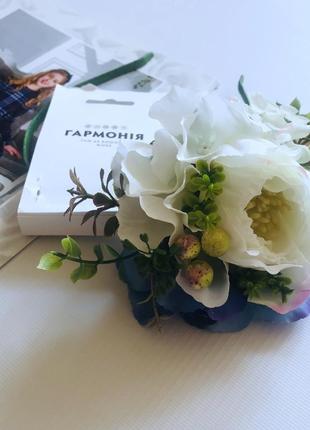 Квіти - обруч під вишиванку в українському стилі - тм гармонія7 фото