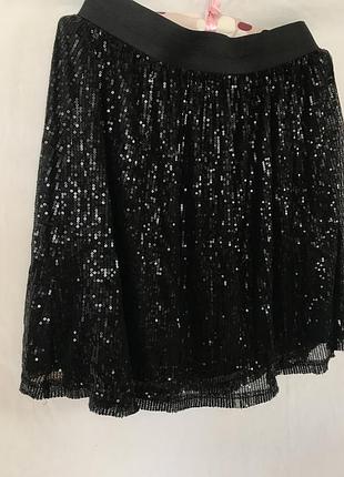 Спідниця в паетку на резинці