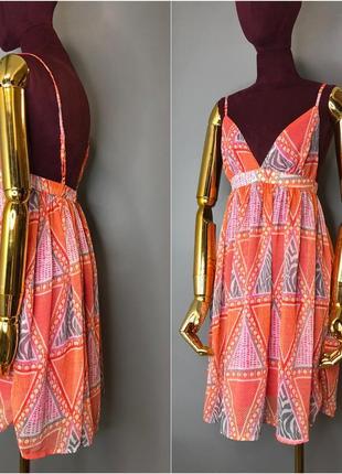 H&m літнє плаття сарафан з відкритою спиною етно принт бебидол allsaints rundholz owens lang5 фото