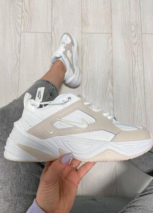 Nike m2k tekno phantom summit white кроссовки найк женские м2к техно обувь взуття4 фото