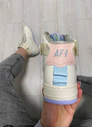 Кроссовки найк женские nike air force 1 beige аир форс кеды обувь взуття7 фото