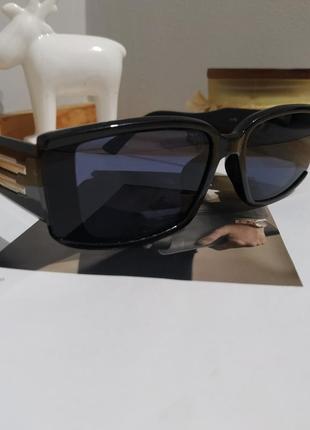 Новые солнцезащитные очки черные узкие геометрия ретро окуляри сонцезахисні чорні тренд7 фото