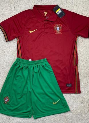 Детская футбольная форма сборной португалии евро 2020 (основная)