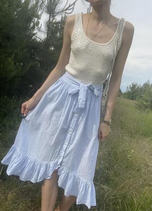 Чудесная летняя юбочка-миди из хлопка от vero moda4 фото