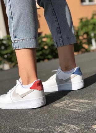 Nike air force white кроссовки найк женские форсы аир форс кеды обувь взуття4 фото