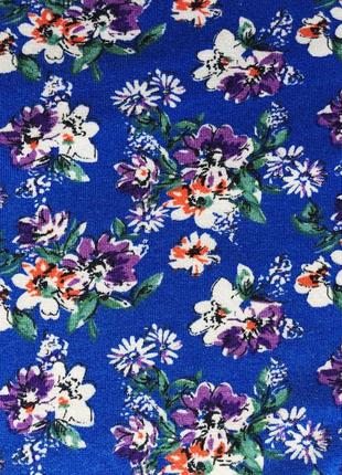 Васильковое платье с цветочным принтом primark 🌸 синє плаття з квітковим принтом2 фото