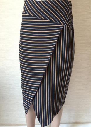 Женская юбка ассиметричная  геометрический принт7 фото