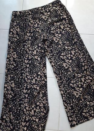 Лёгкие шифоновые брюки кюлоты, размер 10, parisian3 фото