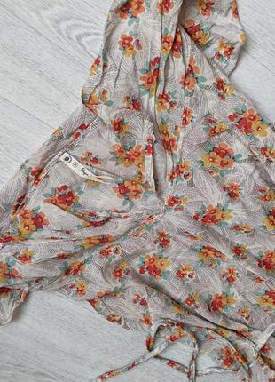 Легкое летнее платье pepe в цветастый принт2 фото