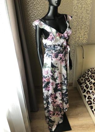 Шикарное платье-сарафан с воланами vero moda2 фото