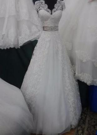 Нежное свадебное платье!2 фото