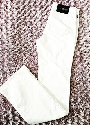 Крутые брендовые стильные летние белые джинсы бренд деним5 фото