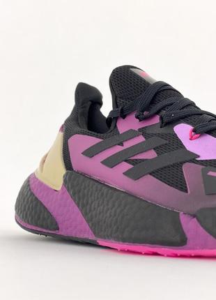 Легкие спортивные кроссовки adidas x9000l4 core black x purple демисезонные адидас2 фото