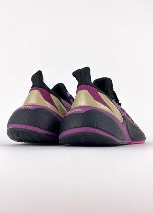 Легкие спортивные кроссовки adidas x9000l4 core black x purple демисезонные адидас6 фото