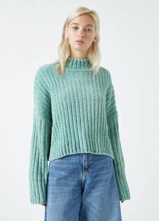 Свитер из синели с высоким воротом pull&bear - m, l