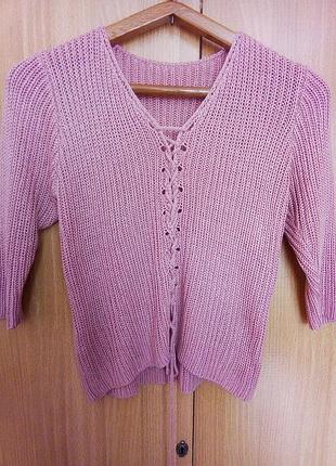 Красивая кофточка на шнуровке