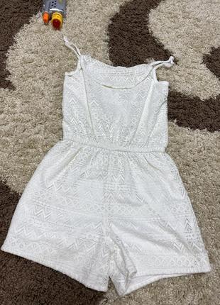Комбинезон ромпер шортами на девочку 8-9 лет