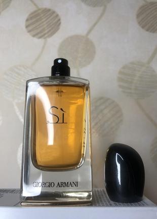 Оригинал парфюмированная  giorgio armani si eau de parfum 100 мл тестер новый парфюм2 фото
