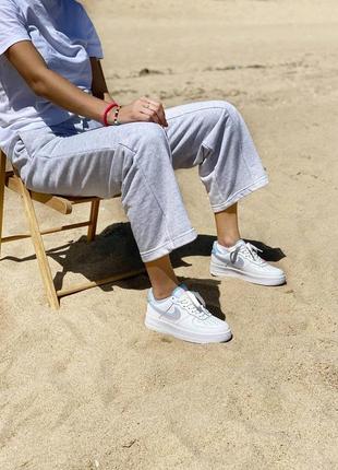 Nike air force white кроссовки найк женские форсы аир форс4 фото