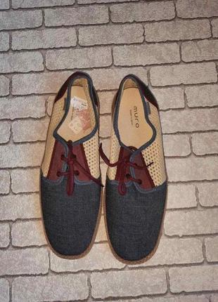 Стильні літні туфлі, мокасини, топсайдеры muro (іспанія)2 фото