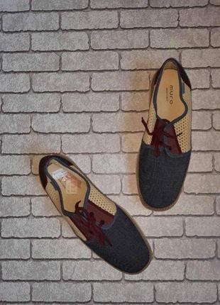 Стильні літні туфлі, мокасини, топсайдеры muro (іспанія)5 фото