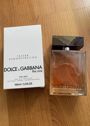 Мужские духи dolce & gabbana the one for men edt tester 100 ml.