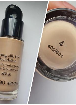 Giorgio armani lasting silk uv foundation spf 20 - тональний крем