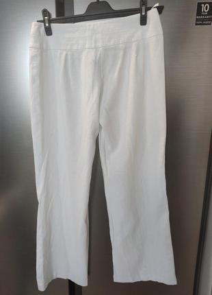 Белые брюки,лен с вискозой4 фото