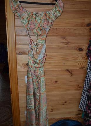 Мега-изящное платье платье из новой коллекции asos design! сатин+цветы!8 фото