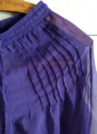 Шифоновые свободные брюки афгани фиолетовые в восточном этно стиле р s3 фото
