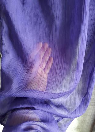 Шифоновые свободные брюки афгани фиолетовые в восточном этно стиле р s2 фото