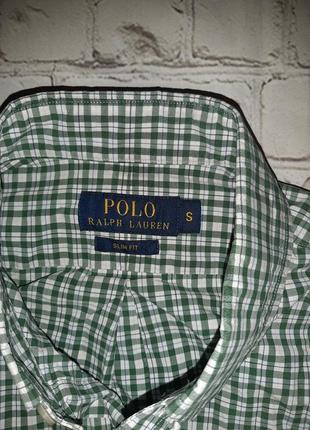 Мужская рубашка в клетку polo ralph lauren6 фото