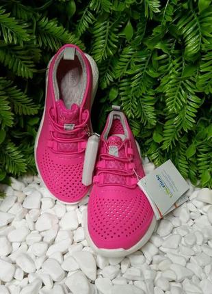 Crocs literide pacer кросівки дитячі рожеві