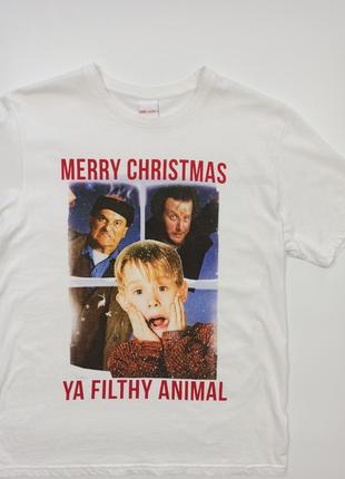 Home alone size m белая футболка мужская фильм новый год подарок4 фото