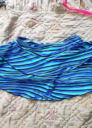 Восхитительная класснючая юбка купальник двойная оборка плавки.8 фото