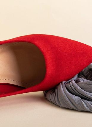 Червоні жіночі туфлі2 фото