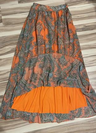 Роскошная шифоновая юбка макси💃🏻 (великобритания🇬🇧)2 фото