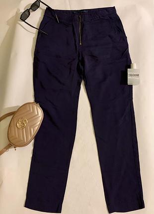 Укорочені темно-сині штани зара, zara