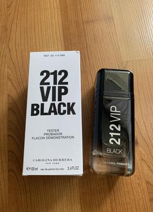 Чоловічі парфуми carolina herrera 212 vip black 100 ml tester.