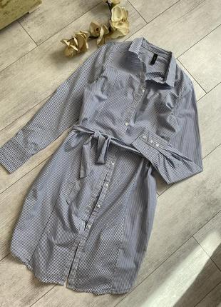 Фирменное платье рубашка хлопковое в стиле зара манго