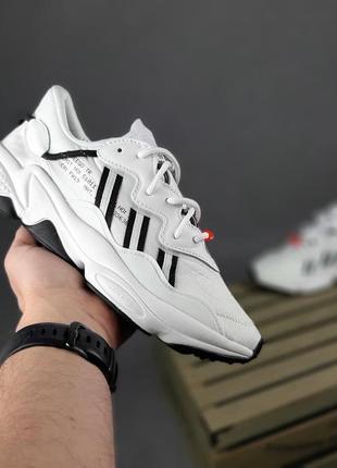 Adidas ozweego🆕спортивные повседневные унисекс кроссовки адидас озвиго🆕бело-черные2 фото